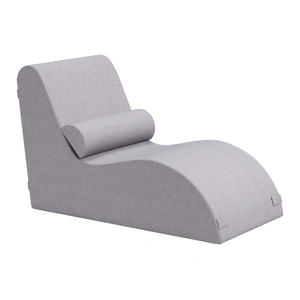 Zuo Modern Luanda Olefin Outdoor Lounge Chair, Gray