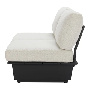 Zuo Modern Tien Olefin/Aluminum Outdoor Loveseat, Beige