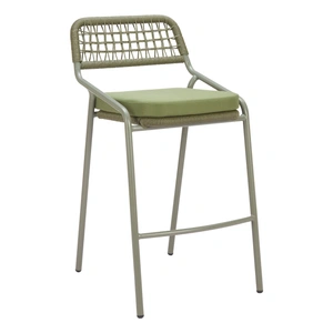 Zuo Modern Rio Olefin/Synthetic Rattan Weave/Steel Barstool (Set of 2)