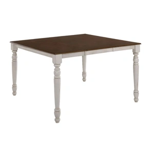ACME Dylan Wood Extendable Counter Table, Buttermilk/Oak