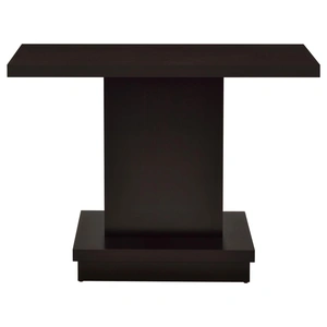 Coaster Reston Wood Veneer Pedestal Sofa Table, Cappuccino
