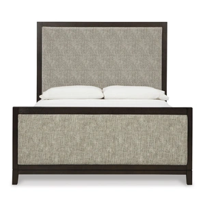 Ashley Furniture Ashley SM Burkhaus Polyester Upholstered Queen Size Panel Bed