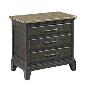Kincaid Plank Road Blair Wood 3-Drawer Nightstand
