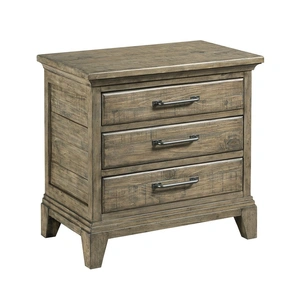 Kincaid Plank Road Blair Wood 3-Drawer Nightstand
