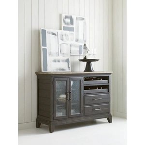 Kincaid Plank Road Pleasant Hill Wood 2-Drawer Wine Server w/2 Doors