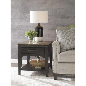 Kincaid Plank Road Artisans Square Wood 1-Drawer End Table