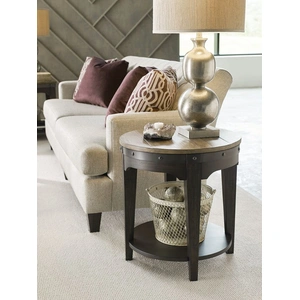 Kincaid Plank Road Artisans Round Wood End Table