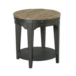 Kincaid Plank Road Artisans Round Wood End Table