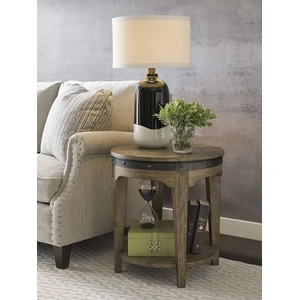 Kincaid Plank Road Artisans Round Wood End Table