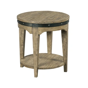Kincaid Plank Road Artisans Round Wood End Table