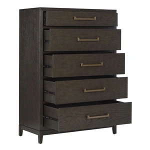 Ashley Furniture Ashley SM Burkhaus 5-Drawer Wood Veneer Chest