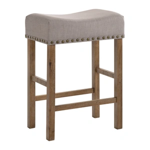 ACME Martha II Fabric/Wood Counter Stool