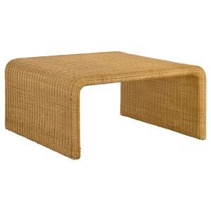 Coaster Juanita Square Rattan Coffee Table, Natural