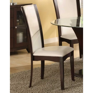 Homelegance Daisy Transitional Vinyl/Wood Dining Chair (Set of 2)
