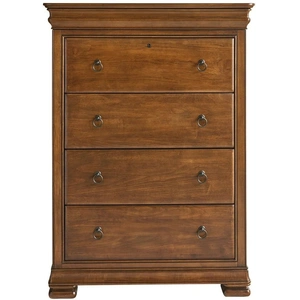 Universal Furniture New Lou Wood Chest w/4 Drawers, Cognac