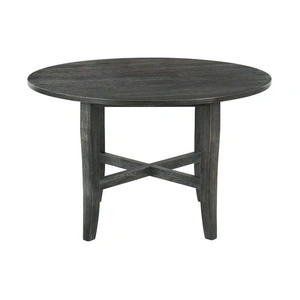 ACME Kendric Wood Round Dining Table, Rustic Gray