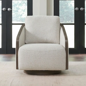 Liberty Furniture Nora Fabric Swivel Accent Chair | Comfortable Armchair | Liberty
