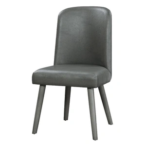 ACME Waylon PU Dining Side Chair, Gray (Set of 2)