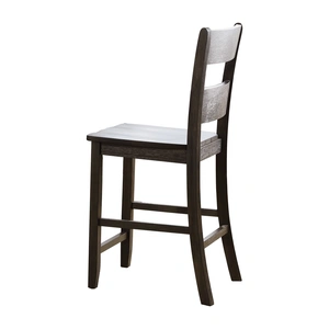 ACME Haddie Wood Counter Chair, Distressed Walnut (Set of 2)