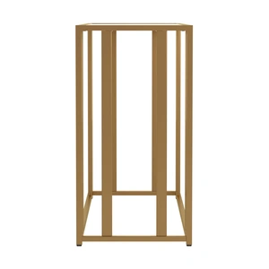 Coaster Adri Glass/Metal Sofa Table, Clear/Matte Brass