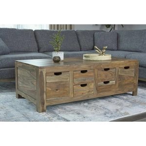 Coaster Esther 6-drawer Storage Wood Coffee Table, Natural Sheesham