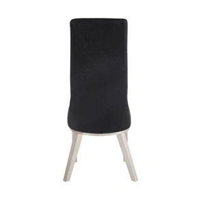 ACME Gianna PU/Steel Dining Side Chair in Black (Set of 2)