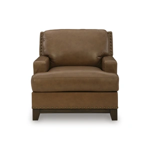 Ashley Furniture Saonara Leather Chair in Amber