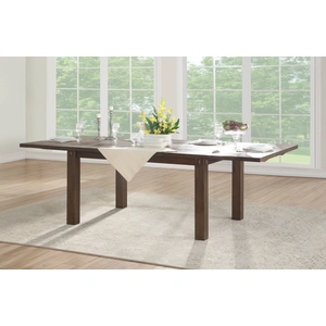 ACME Nabirye Wood Extendable Rectangular Dining Table, Dark Oak