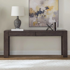 Liberty Furniture Cascade Falls Wood Console Table with 2 Stools | Satin Espresso, Satin Espresso