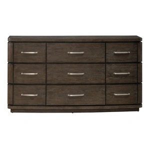Liberty Furniture Cascade Falls Wood 9-Drawer Dresser in Satin Espresso