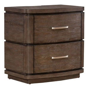 Liberty Furniture Cascade Falls Wood 2-Drawer Nightstand w/Charging Station, Satin Espresso