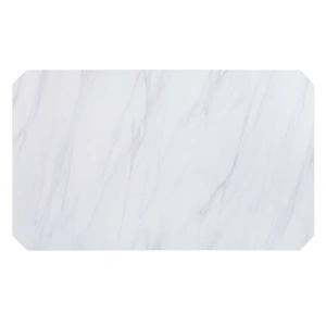 ACME Zumala Marble/Wood Dining Table, White/Weathered Oak