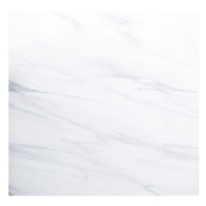 ACME Yabeina Marble/Wood Square Dining Table, White/Gray Oak