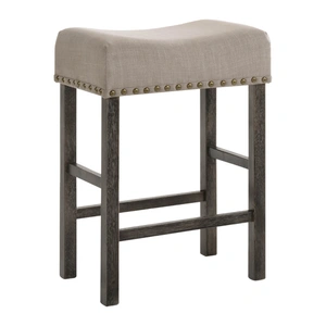ACME Martha II Fabric/Wood Counter Stool