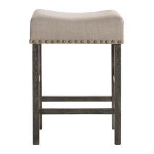 ACME Martha II Fabric/Wood Counter Stool
