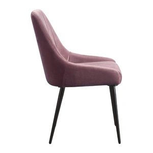 ACME Riley Fabric Dining Chair, Pink/Black (Set of 2)