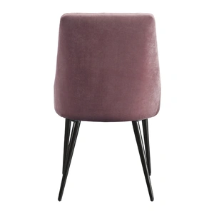 ACME Riley Fabric Dining Chair, Pink/Black (Set of 2)