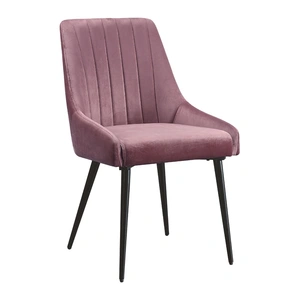 ACME Riley Fabric Dining Chair, Pink/Black (Set of 2)
