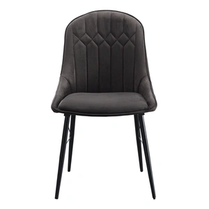 ACME Abraham Fabric Dining Chair, Gray/Black