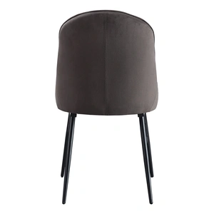 ACME Abraham Fabric Dining Chair, Gray/Black
