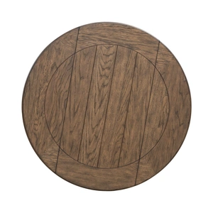 Liberty Furniture Al Fresco Round Wood Drop Leaf Dining Table, Graphite/Whitestone
