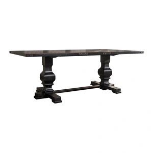 ACME Morland Wood Rectangular Dining Table, Vintage Black