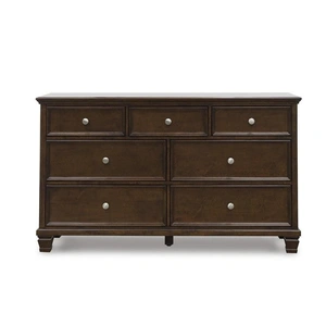 Ashley Furniture SM Danabrin Wood 7-Drawer Dresser in Brown