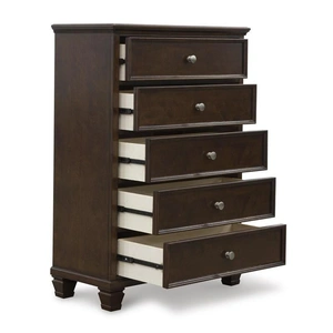 Ashley Furniture SM Danabrin Wood Chest w/5 Drawers, Brown