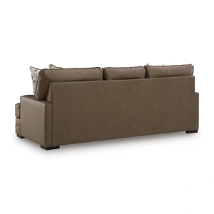 Ashley Furniture VillaCourt Faux Leather Sofa, Caramel