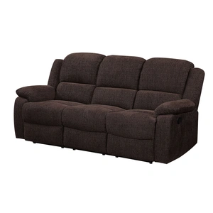 ACME Madden Velvet Reclining Sofa, Brown