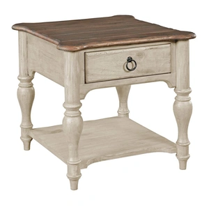 Kincaid Weatherford Square Wood 1-Drawer End Table