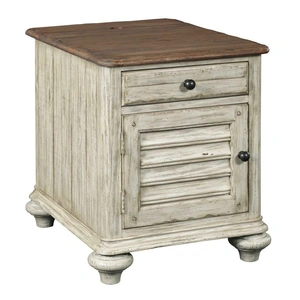 Kincaid Weatherford Rectangular Wood 1-Drawer Chairside Table w/Door
