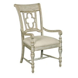 Kincaid Weatherford Fabric/Wood Arm Chair
