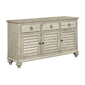 Kincaid Weatherford Hastings Wood 3-Drawer Buffet with 3 Doors in Cornsilk